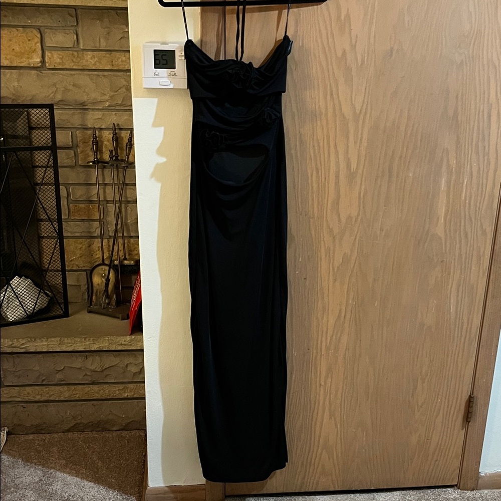 White Fox Boutique Elegant Black Strapless Dress